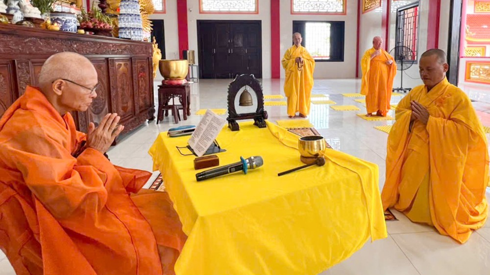 Quảng Ngãi: Tăng Ni đặc khu Lý Sơn trang nghiêm tác pháp thọ An cư kiết hạ PL.2570 – DL.2026