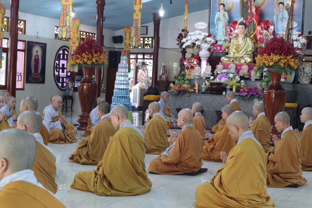 TP.HCM: Trang nghiêm lễ Tác pháp An cư Phật lịch 2570 tại trường Hạ chùa Di Đà xã Nhuận Đức