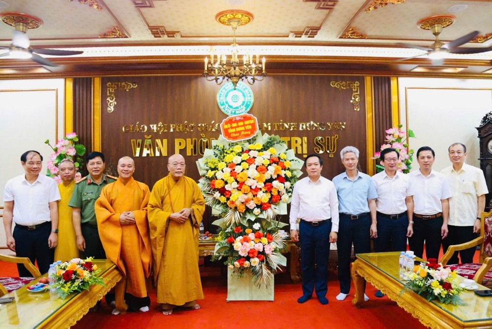 Hưng Yên: Bí thư Tỉnh ủy thăm, chúc mừng BTS GHPGVN tỉnh nhân Đại lễ Phật đản Phật lịch 2570 - Dương lịch 2026