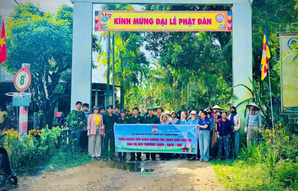 Đà Nẵng: Chùa Phước Hiệp hưởng ứng phong trào bảo vệ môi trường xanh - sạch - đẹp