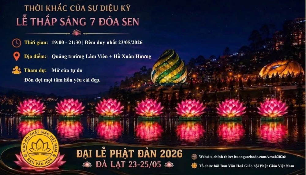 Thông cáo báo chí: Về việc tổ chức Đại lễ Phật đản PL.2570 – DL.2026 tại tỉnh Lâm Đồng
