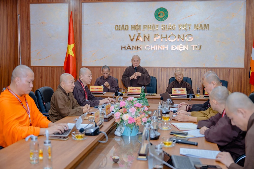 Văn phòng 2 Trung ương báo cáo lãnh đạo Ban Thường trực Hội đồng Trị sự