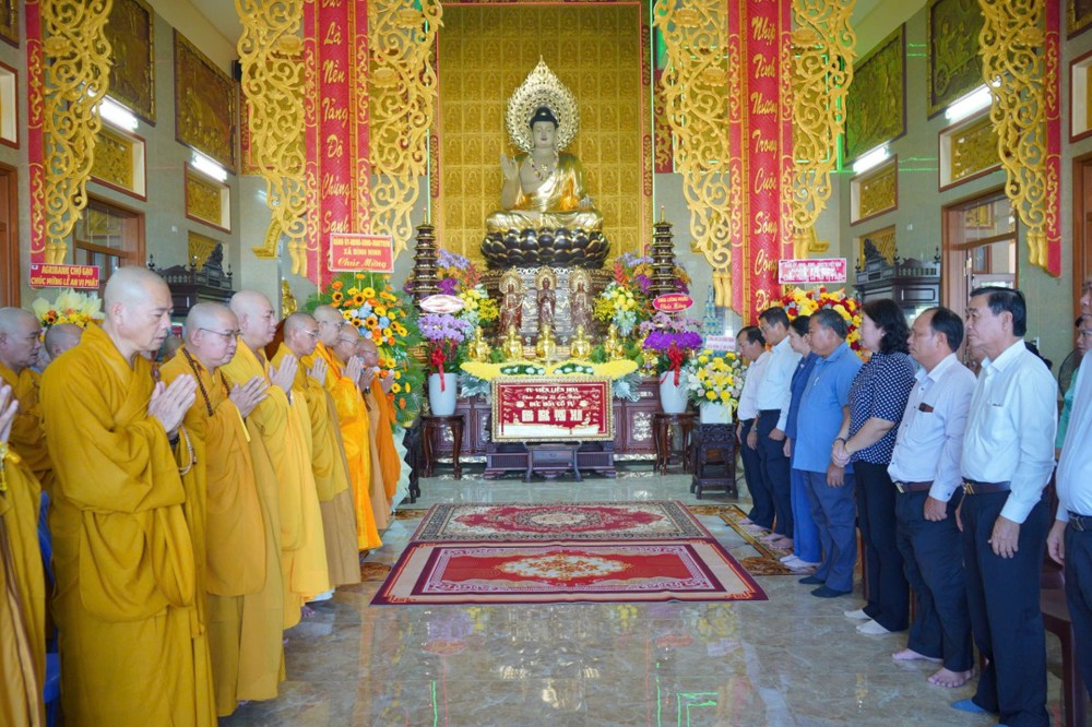 Đồng Tháp: Lễ An vị Phật và hiệp kỵ chư tiền bối hữu công tại chùa Đức Hòa