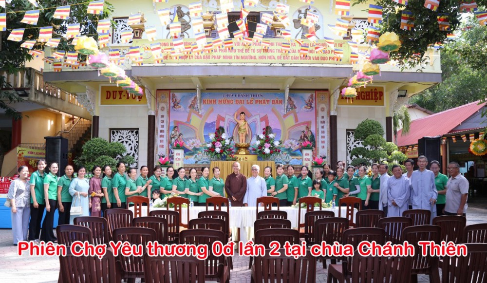 TP.HCM: Chùa Chánh Thiên tổ chức văn nghệ  và phiên chợ yêu thương 0 đồng kính mừng Phật Đản