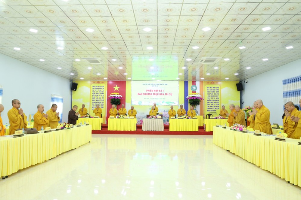 Tây Ninh: Phiên họp kỳ I Ban Thường trực Ban Trị sự Phật giáo tỉnh.