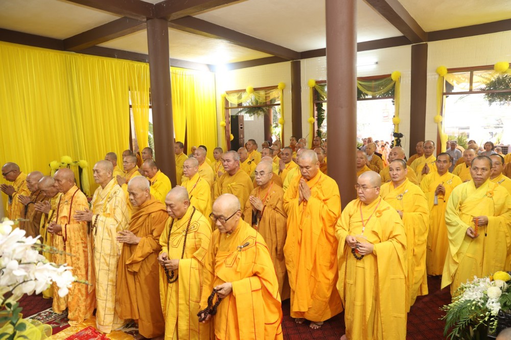 Thường trực BTS GHPGVN thành phố Đà Nẵng và các đoàn viếng tang HT.Thích Phước Minh