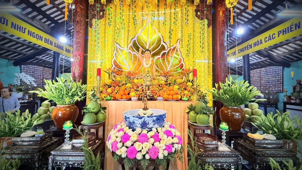 Đồng Tháp: Chùa Phước Hưng trang nghiêm cử hành nghi thức Mộc dục kính mừng Phật đản PL.2570 – DL.2026