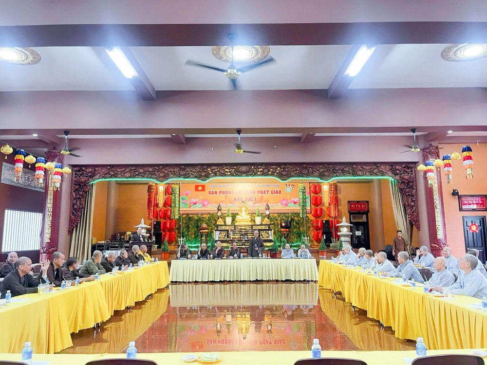 Đồng Tháp: Phật giáo Khu vực I họp triển khai công tác Phật đản PL.2570 và các hoạt động trọng tâm quý II năm 2026