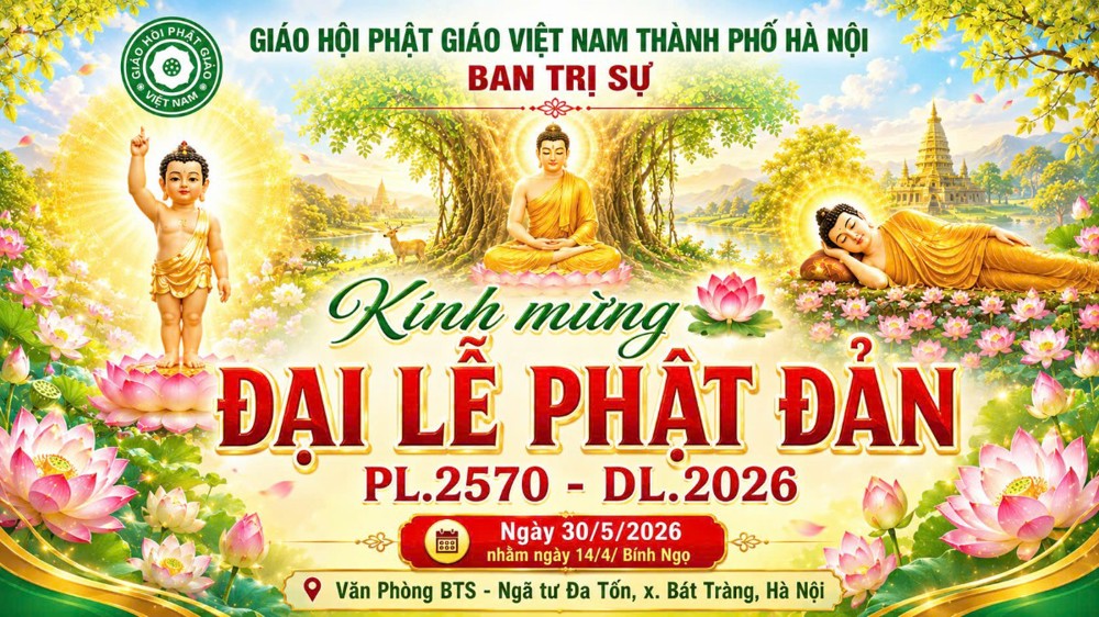🔴Trực tiếp: Ban Trị sự GHPGVN TP.Hà Nội kính mừng Đại lễ Phật đản PL.2570 - DL.2026
