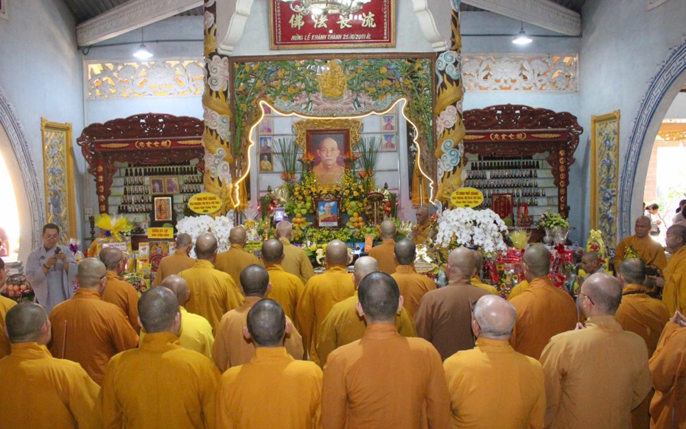 Đồng Tháp: Chùa Kim Thiền trang nghiêm tổ chức lễ Húy kỵ lần thứ 14 cố Thượng tọa Thích Minh Hiện