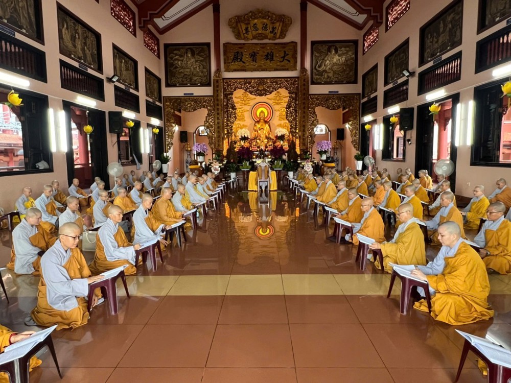 Đồng Nai: Chư Ni khu vực phía Bắc thành phố tụng giới Bố-tát đầu tiên tại trường hạ chùa Quang Minh