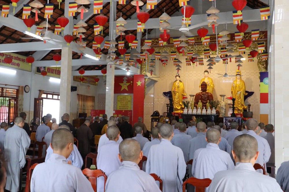 Tây Ninh: Hòa thượng Thích Minh Thiện chia sẻ về Bảy pháp Bất thối tại Trường hạ chùa Linh Nguyên và chùa Long Thành