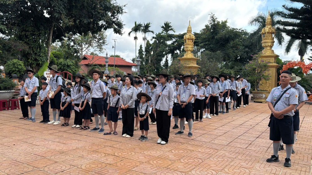 Đắk Lắk: Gia đình Phật tử chùa Linh Thứu khai mạc Trại hè năm 2026