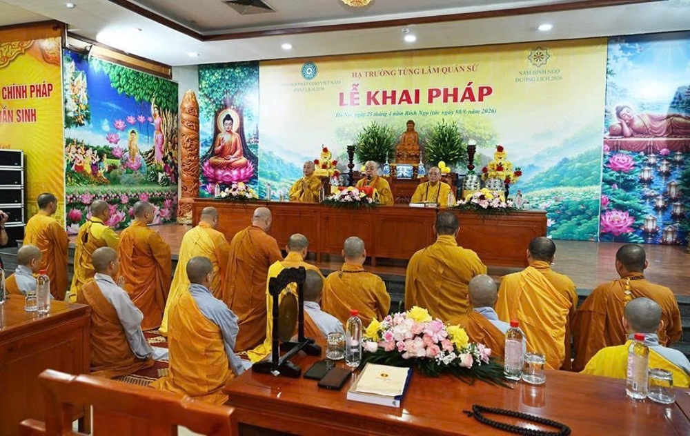 Hà Nội: Tùng lâm Quán Sứ trang nghiêm khai pháp khóa An cư kiết hạ Phật lịch 2570