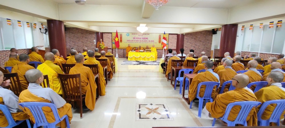 Cà Mau: Ban Trị sự GHPGVN tỉnh khai giảng khóa An cư kiết hạ PL.2570 – DL.2026