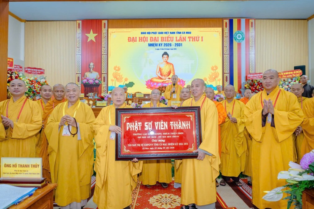 Thượng tọa Thích Giác Nghi đảm nhiệm Trưởng ban Trị sự Phật giáo tỉnh Cà Mau nhiệm kỳ I (2026-2031)