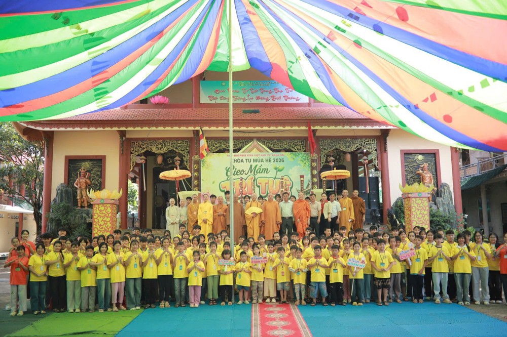 Đồng Nai: Khai mạc khóa tu mùa hè “Gieo Mầm Trí Tuệ” tại chùa Hưng Thạnh xã Tà Lài