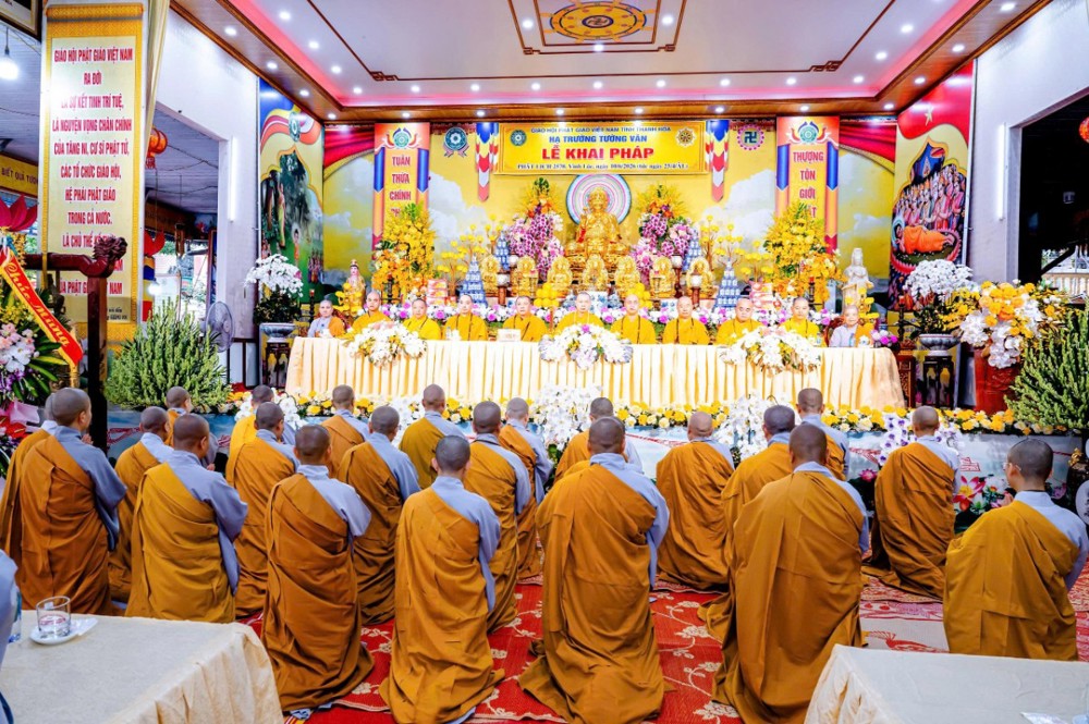 Thanh Hoá: Lễ khai pháp khoá An cư kiết hạ PL.2570 tại hạ trường chùa Tường Vân