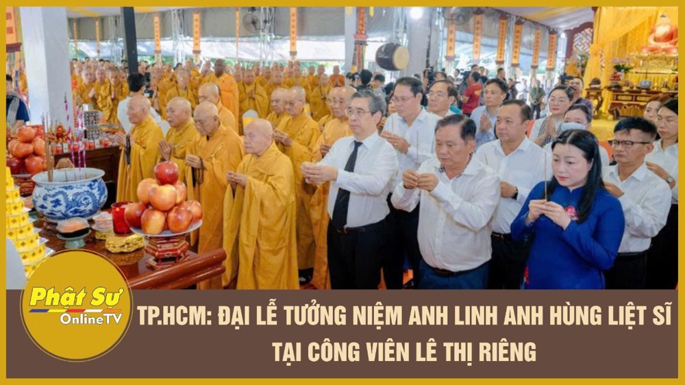 [Video] TP.HCM: Đại lễ tưởng niệm anh linh anh hùng liệt sĩ tại Công viên Lê Thị Riêng