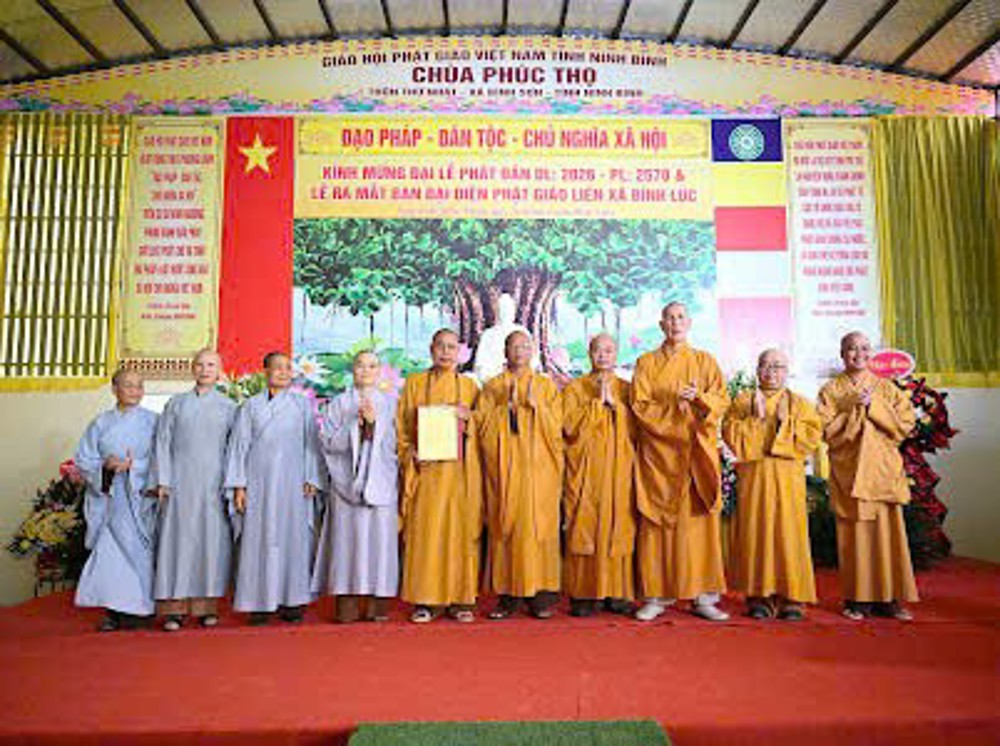 Ninh Bình: Trang nghiêm tổ chức Đại lễ Phật đản PL.2570 và ra mắt Ban Đại diện Phật giáo liên xã Bình Lục