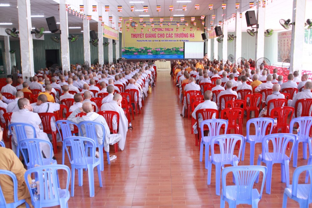 TP.HCM: Hành giả các trường hạ cụm Phú Mỹ sinh hoạt chuyên đề về an ninh mạng và ứng dụng công nghệ số