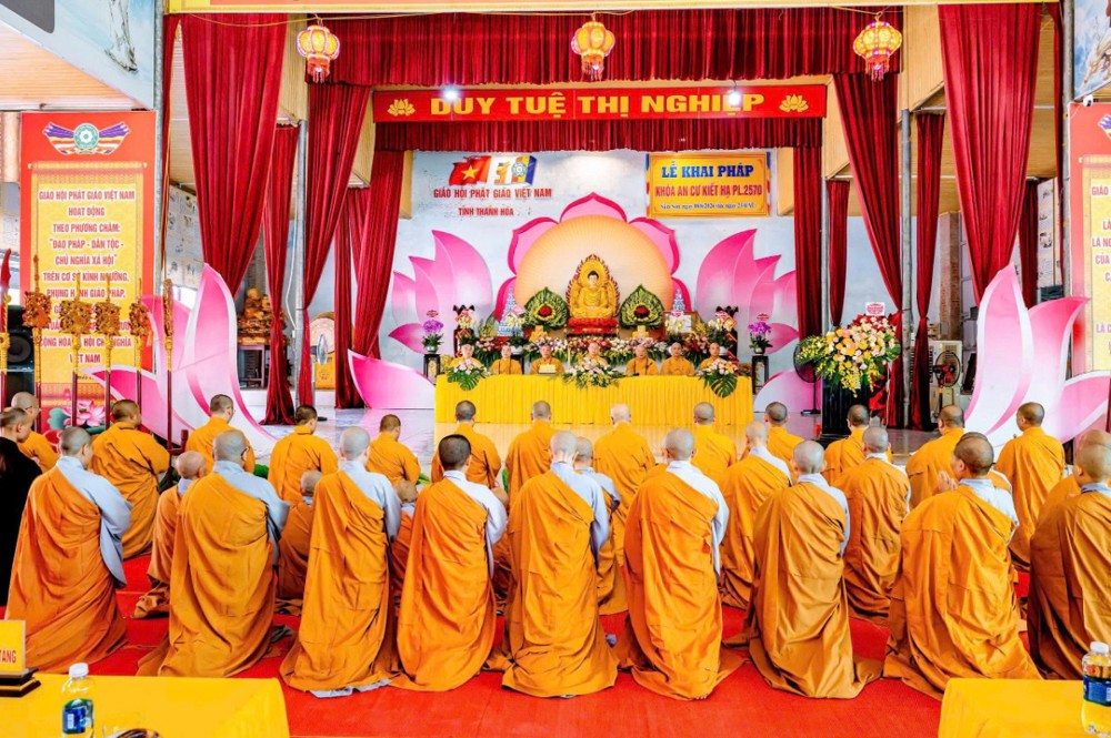 Thanh Hoá: Lễ khai pháp khoá An cư kiết hạ PL.2570 tại hạ trường chùa Khải Nam