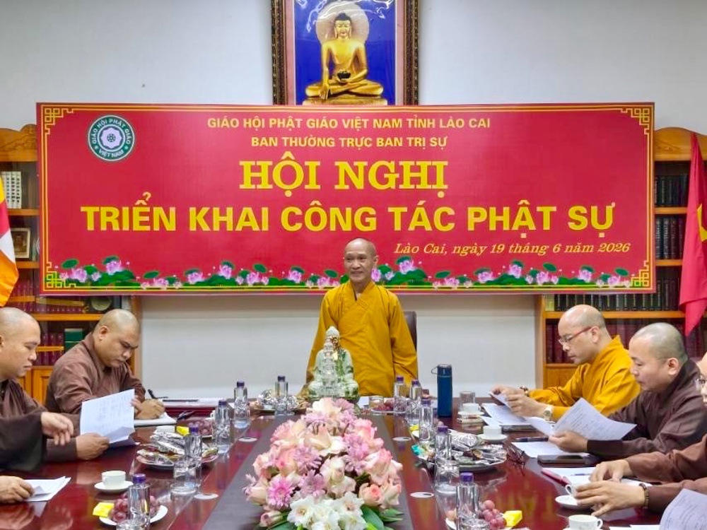 Lào Cai: Hội nghị triển khai công tác Phật sự và chuẩn bị nhân sự cho Đại hội Đại biểu Phật giáo tỉnh lần thứ I