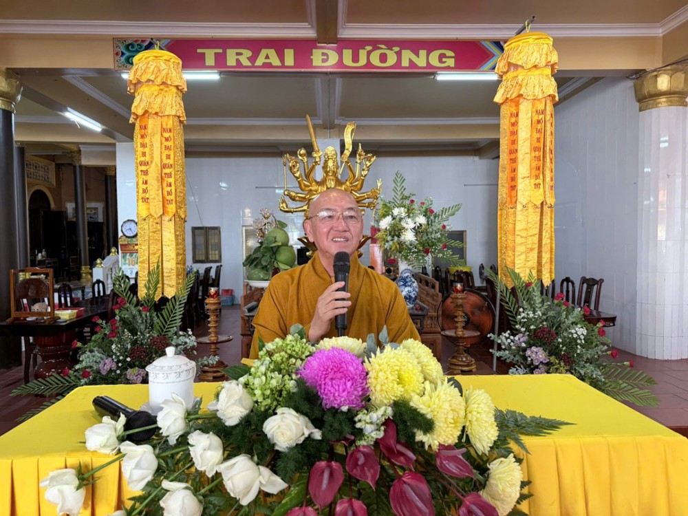 Cần Thơ: Thượng toạ Thích Bình Tâm thuyết giảng tại trường hạ chùa Khánh Sơn