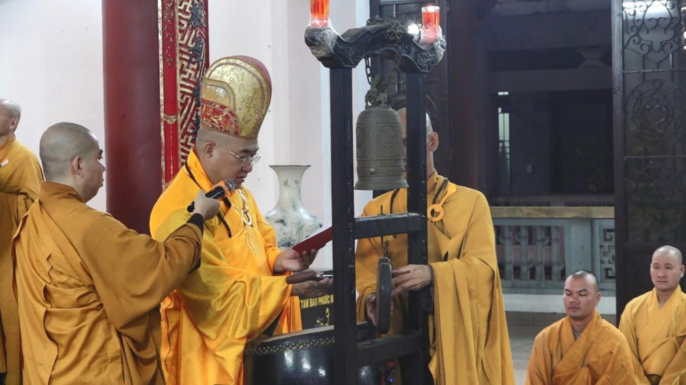 TP.HCM: Trường hạ Thiền viện Quảng Đức khai chuông bảng, an đơn và họp đại chúng đầu tiên mùa An cư kiết hạ PL.2570