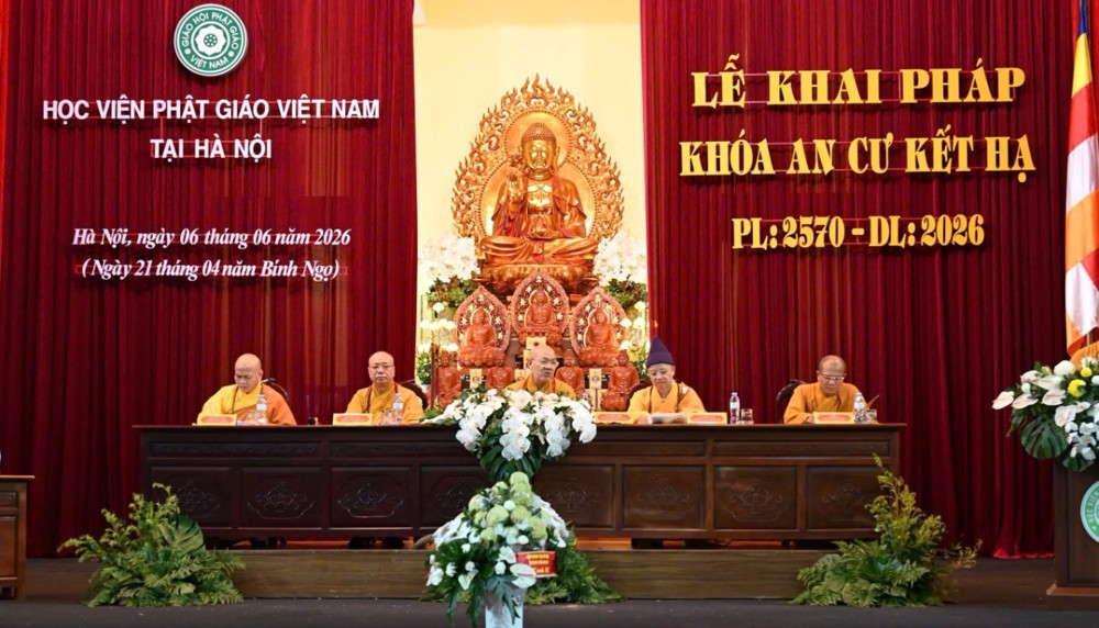 Học viện Phật giáo Việt Nam tại Hà Nội tổ chức lễ khai pháp khóa An cư kiết hạ Phật lịch 2570