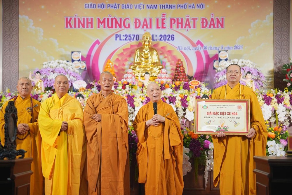 Đại lễ Phật đản PL.2570 tại Hà Nội: Lan tỏa thông điệp từ bi, trí tuệ vì một Thủ đô hòa bình và phát triển