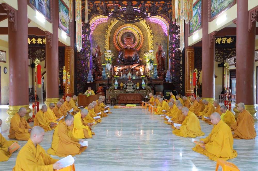 Tây Ninh: Trường hạ chùa Thiên Châu cử hành lễ Bố-tát và thính giới mùa An cư kiết hạ PL.2570