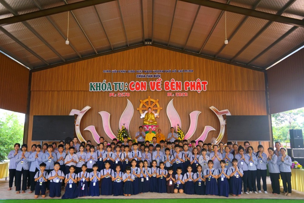 TP.HCM: Chùa Tân Bửu - Xuyên Mộc tổ chức Khóa sinh hoạt Phật pháp mùa Hè cho đoàn sinh Gia đình Phật tử