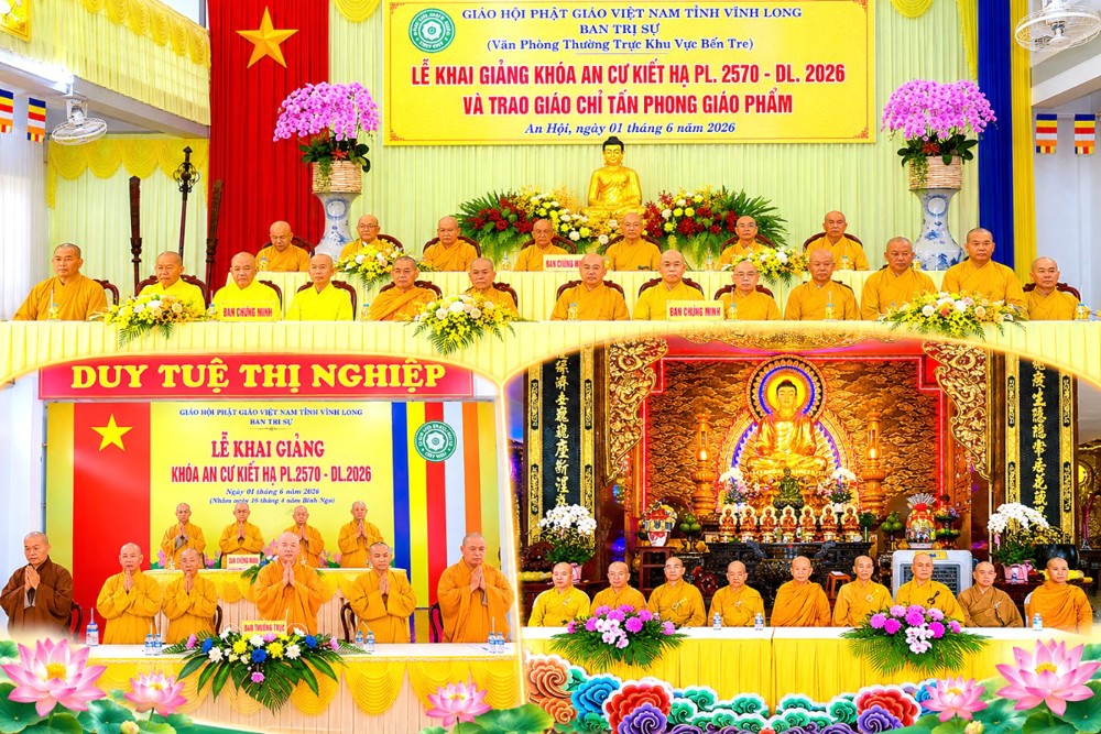 Vĩnh Long: Long Trọng khai mở mùa An cư Kiết hạ PL. 2570 tại ban khu vực trực thuộc Ban trị sự tỉnh – Dấu ân mùa hạ đầu tiên sau kiện toàn tổ chức hành chính