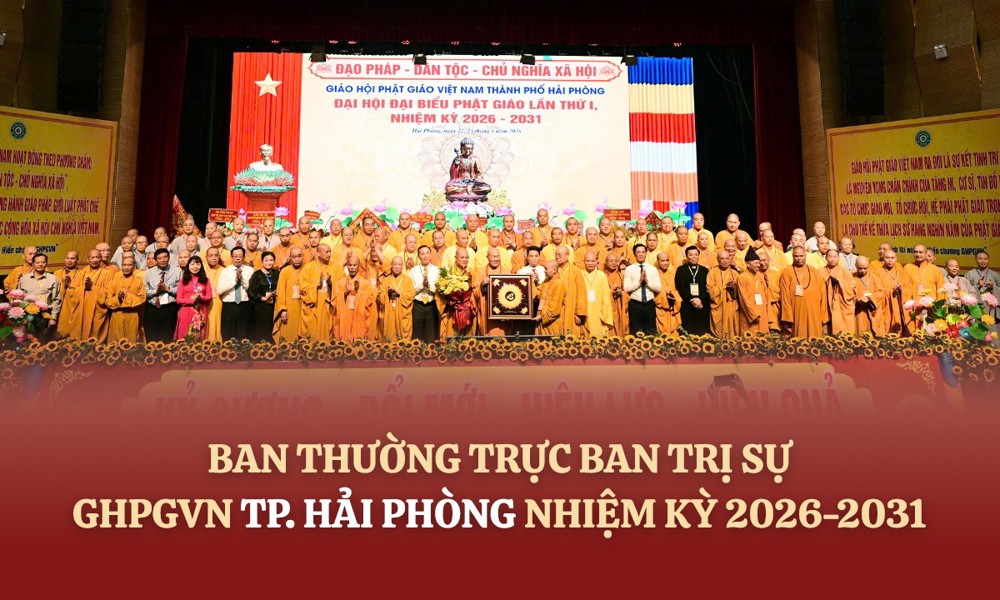 Danh sách và chức danh Ban Thường trực Ban Trị sự GHPGVN TP. Hải Phòng, nhiệm kỳ 2026-2031