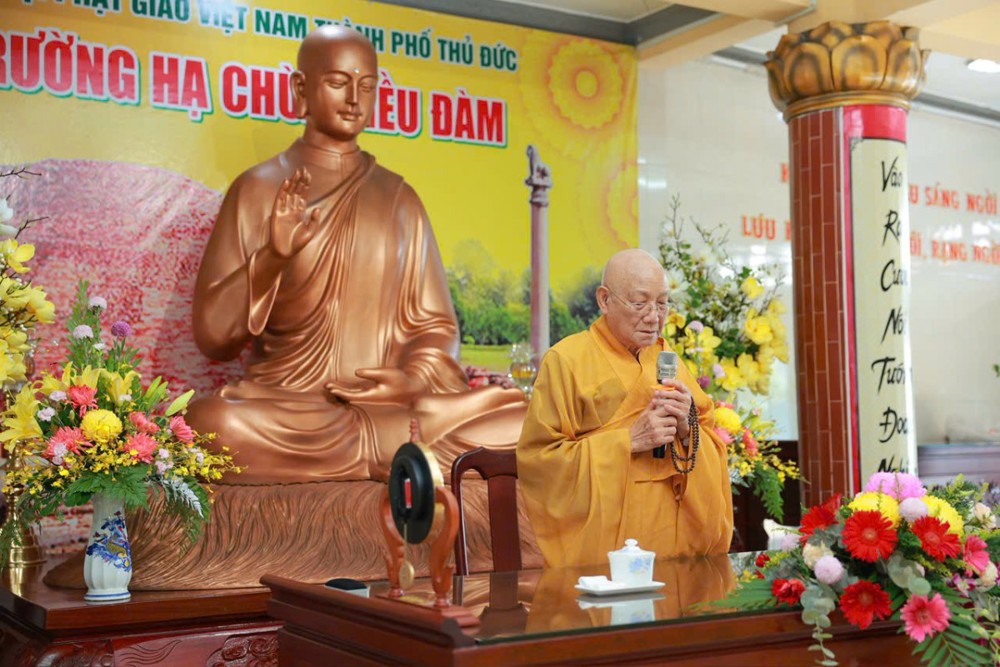 TP.HCM: Hòa thượng Thích Minh Thông thuyết giảng chuyên đề “Giới luật và pháp môn Tịnh độ” tại trường hạ chùa Kiều Đàm