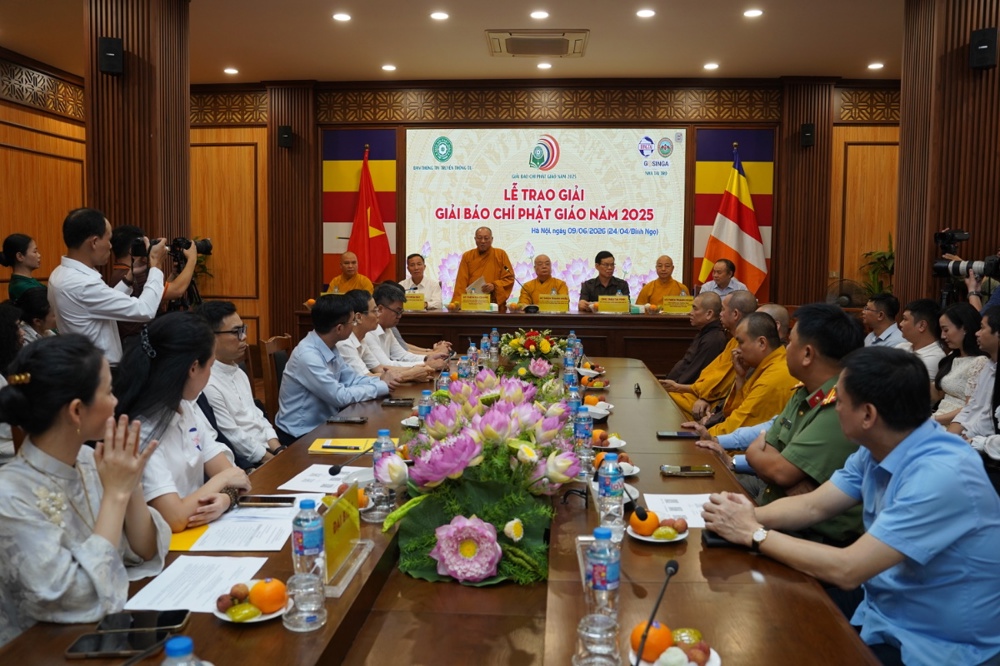 Hà Nội: Lan tỏa tinh thần “Tốt đạo - Đẹp đời” tại Lễ trao Giải Báo chí Phật giáo năm 2025