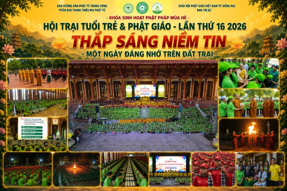 [Video] Thắp Sáng Niềm Tin – Một ngày đáng nhớ trên đất trại Hội trại Tuổi trẻ & Phật giáo lần thứ XVI