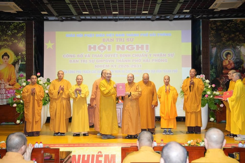 Hải Phòng: Hội nghị công bố và trao Quyết định chuẩn y nhân sự Ban Trị sự nhiệm kỳ 2026 – 2031