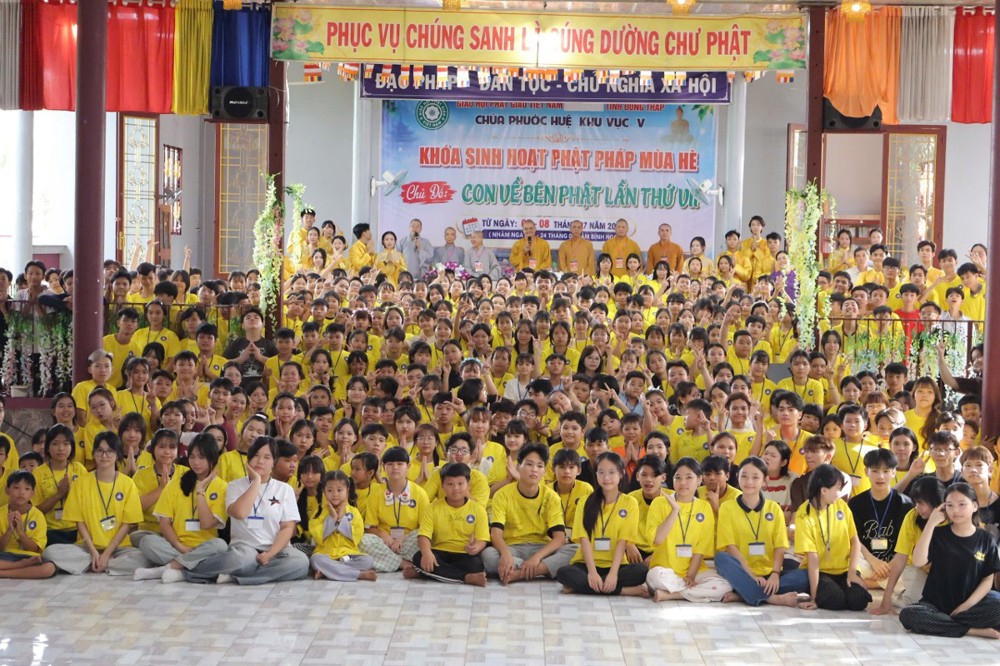 Đồng Tháp: Bế mạc khóa sinh hoạt Phật pháp mùa hè chùa Phước Huệ lần thứ VII – 2026