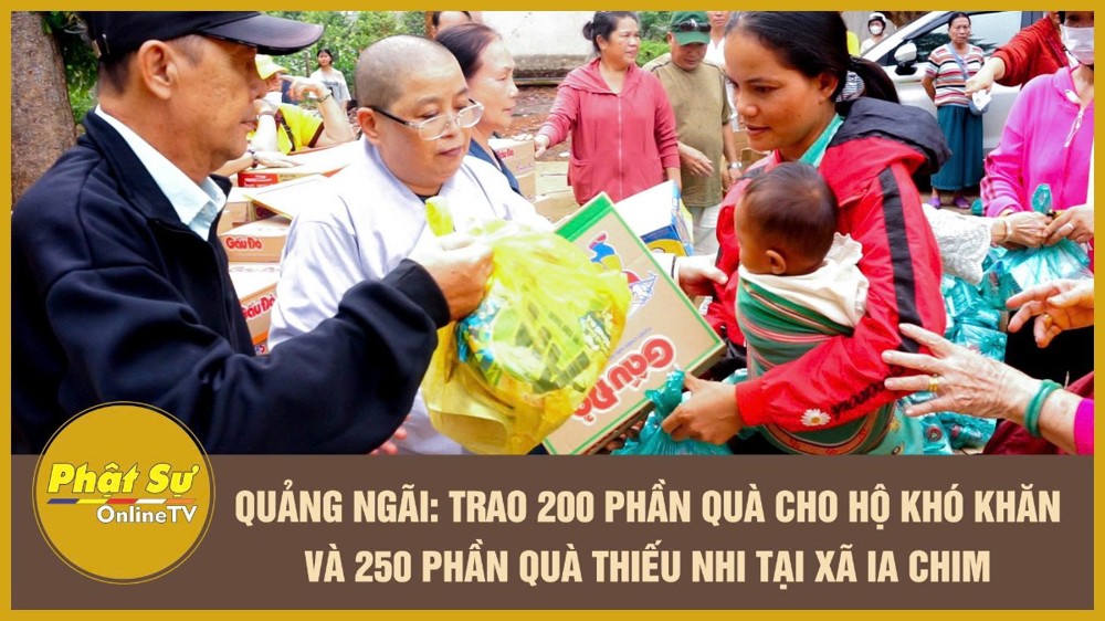 [Video] Quảng Ngãi: Trao 200 phần quà cho hộ khó khăn và 250 phần quà thiếu nhi tại xã Ia Chim