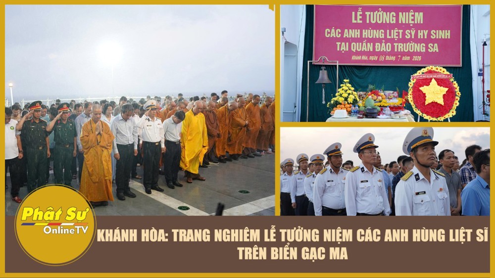 [Video] Khánh Hòa: Trang nghiêm lễ tưởng niệm các anh hùng liệt sĩ trên biển Gạc Ma