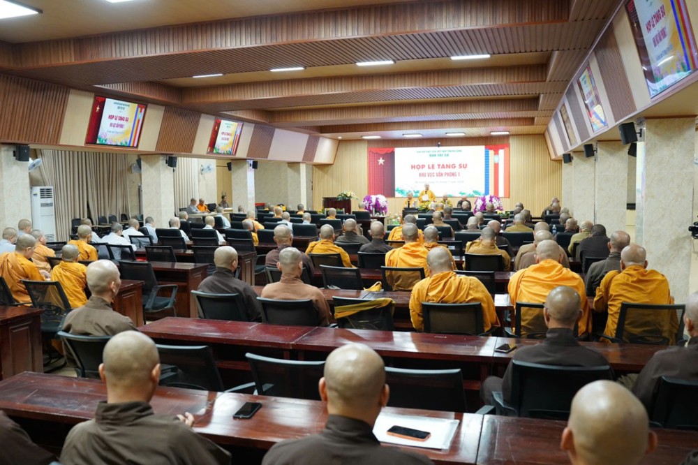 An Giang: Họp lệ Tăng sự khu vực Văn phòng 1 triển khai các Phật sự trọng tâm