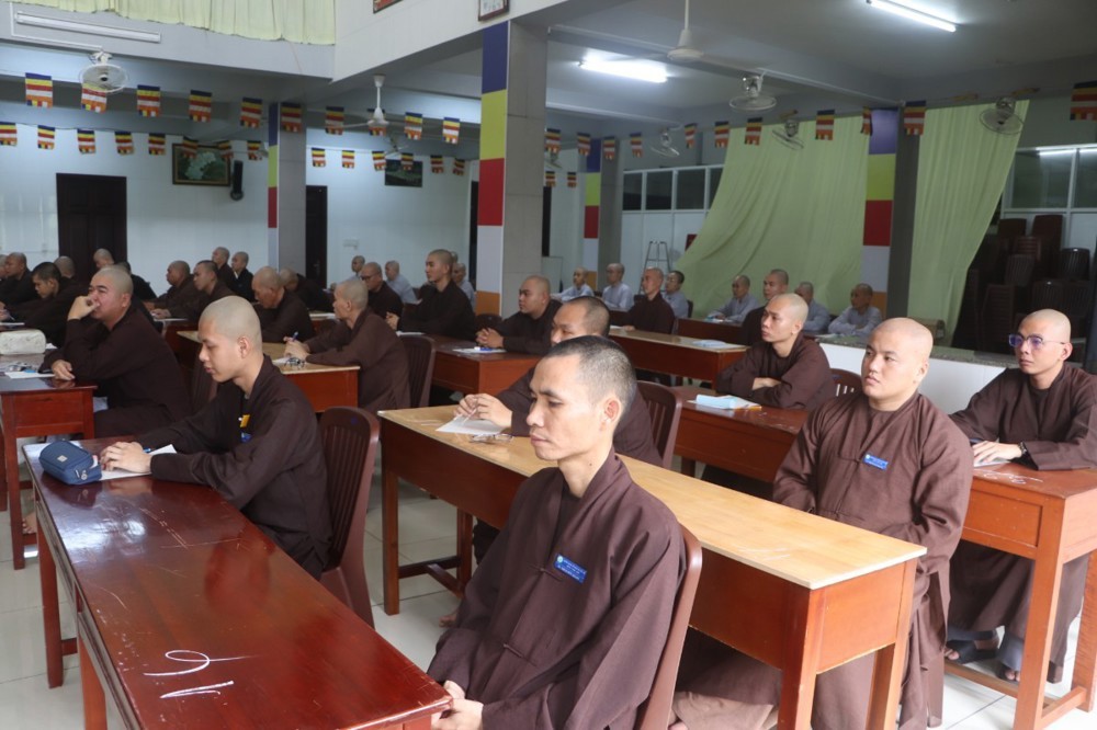 Vĩnh Long: Cơ sở III – Trường Trung cấp Phật học tỉnh tổ chức thi học kỳ II, năm thứ I khóa V (2025 – 2029)