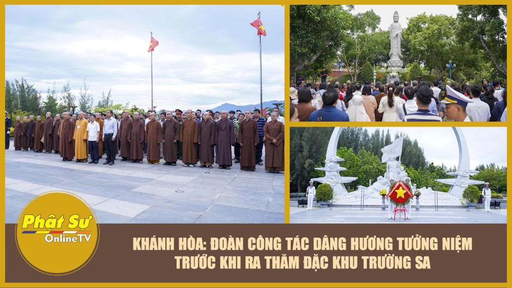 [Video] Khánh Hòa: Đoàn công tác dâng hương tưởng niệm trước khi ra thăm đặc khu Trường Sa