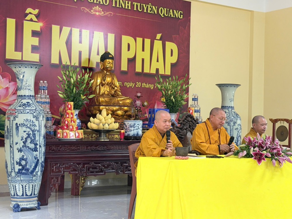 Tuyên Quang: Khai pháp khóa An cư kiết hạ Phật lịch 2570 tại chùa Phú Lâm