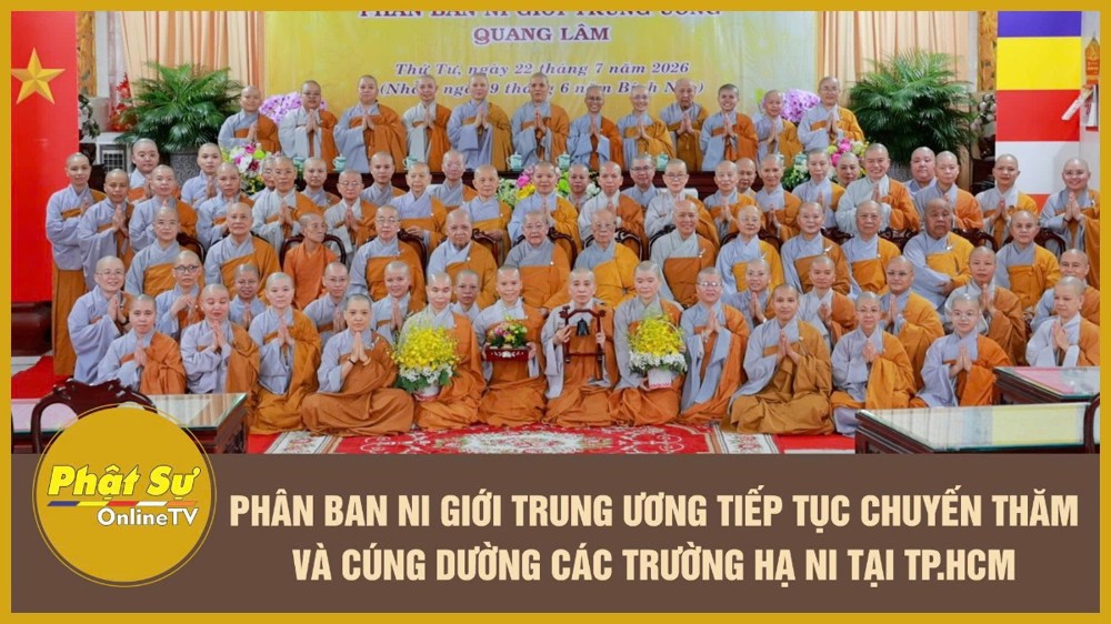 [Video] Phân ban Ni giới Trung ương tiếp tục chuyến thăm và cúng dường các trường hạ Ni tại TP.HCM