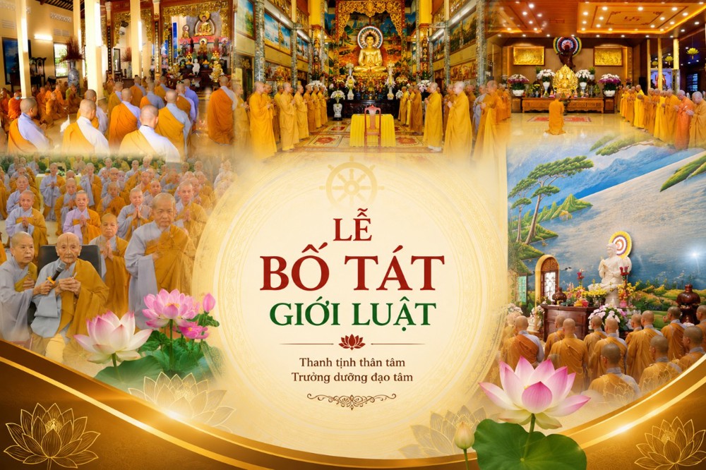Vĩnh Long: Sáu hạ trường khu vực III (Bến Tre) trang nghiêm cử hành Lễ Bố tát giữa mùa An cư Kiết hạ PL.2570