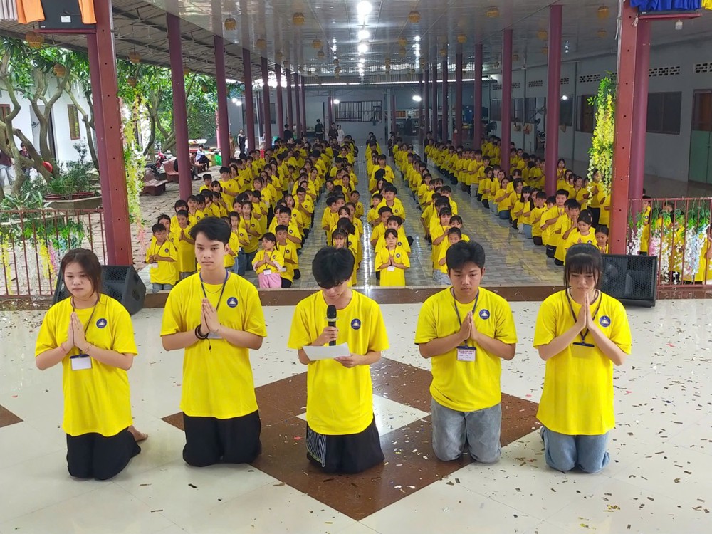 Đồng Tháp: Chùa Phước Huệ (xã An Hữu) khai mạc khóa sinh hoạt Phật pháp mùa hè lần thứ VII dành cho thiếu nhi 