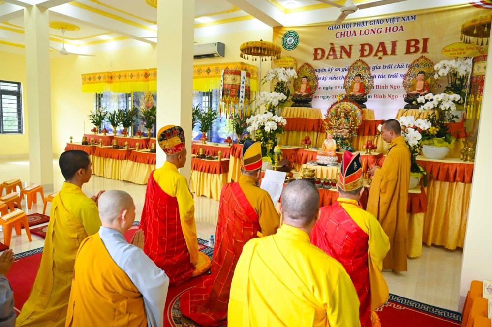 TP. Đồng Nai: Chùa Long Hoa trang nghiêm khai đàn Pháp hội trì Chú Đại Bi và Kinh Địa Tạng